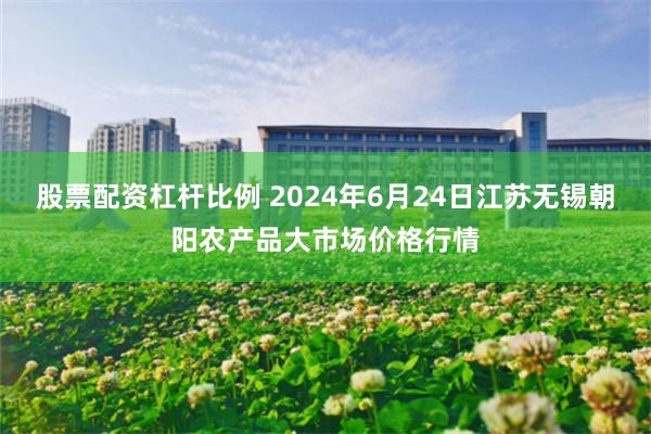 股票配资杠杆比例 2024年6月24日江苏无锡朝阳农产品大市场价格行情