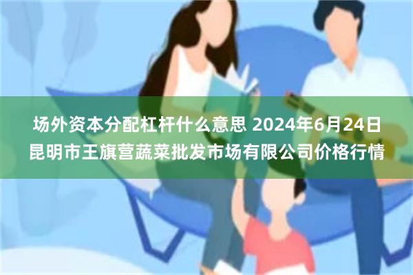 场外资本分配杠杆什么意思 2024年6月24日昆明市王旗营蔬菜批发市场有限公司价格行情