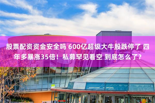 股票配资资金安全吗 600亿超级大牛股跌停了 四年多暴涨35倍！私募罕见看空 到底怎么了？